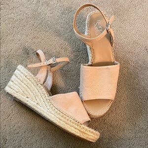 FRANCO SARTO “CESIA” ESPADRILLE WEDGE‎ SANDALS SIZE 8.5